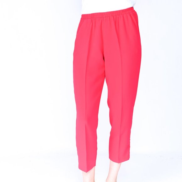 AMANDA UPRICHARD Albany Cherry Pink Cropped Pant - Picture 6 of 6